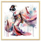 Geisha Dancer With Flowing Kimono thumbnail