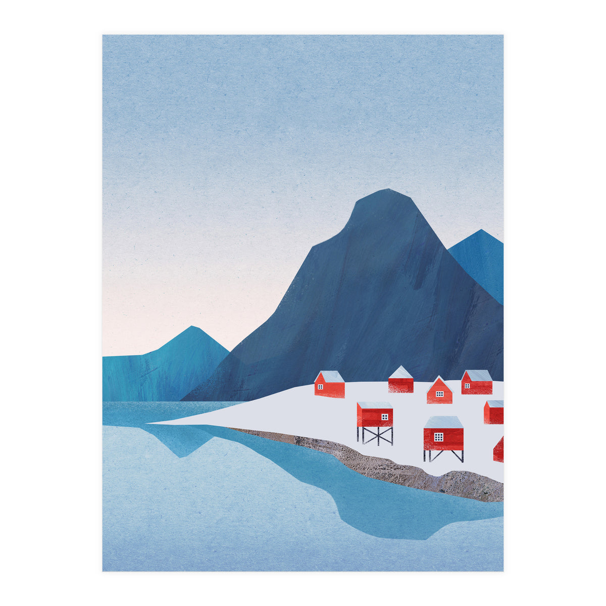 Red Houses, Lofoten (Print Only)