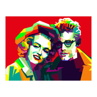 Marilyn Monroe And James Dean Pop Art WPAP (Print Only)