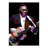 Howlin Wolf American Blues Guitarist Colorful (Print Only) thumbnail
