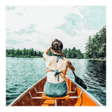 Row Your Own Boat | Woman Empowerment Confidence Painting | Positive Growth Mindset Boho Adventure (Print Only) thumbnail