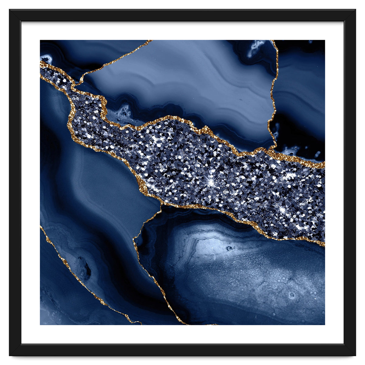 Agate Glitter Ocean Texture 05