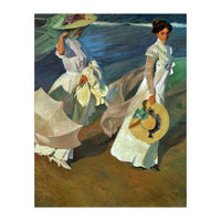 Joaquín Sorolla / 'Walk on the Beach', 1909, Oil on canvas, 205 x 200 cm. (Print Only)