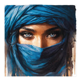 Blue Eyes Tuareg Woman Portrait (Print Only) thumbnail