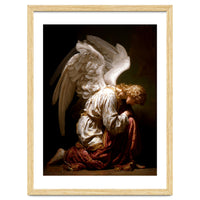 Kneeling Down Angel Renaissance inspired Religious Art
