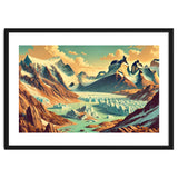 Vintage Argentina, Patagonia Glaciers Poster thumbnail
