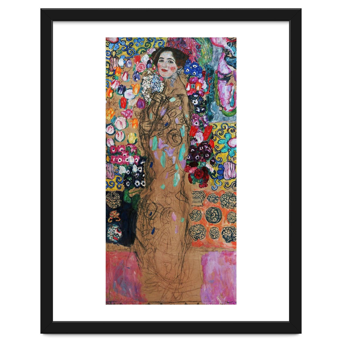 Gustav Klimt / 'Retrato de Maria Munk', 1917, Oil on canvas, 180 x 90 cm.