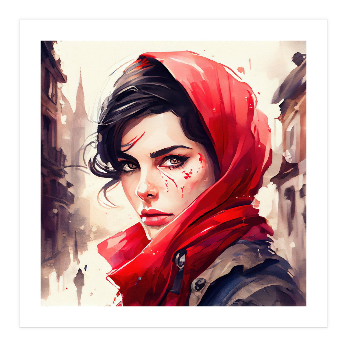 Modern Little Red Riding Hood (Print Only)