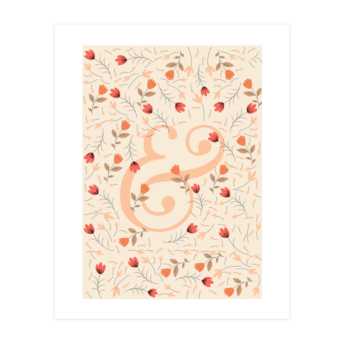 Floral Ampersand (Print Only)