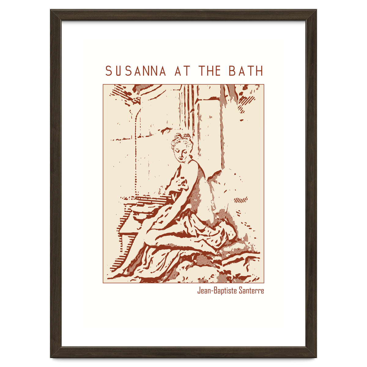 Susanna At The Bath – Jean Baptiste Santerre