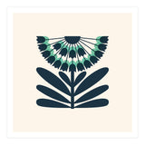 Blue Retro Allium  (Print Only) thumbnail