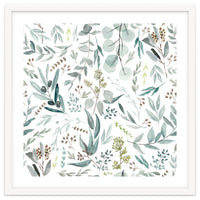 Eucalyptus Leaves Botanical Pattern