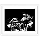Don Cherry American Jazz Trumpeter in Grayscale thumbnail