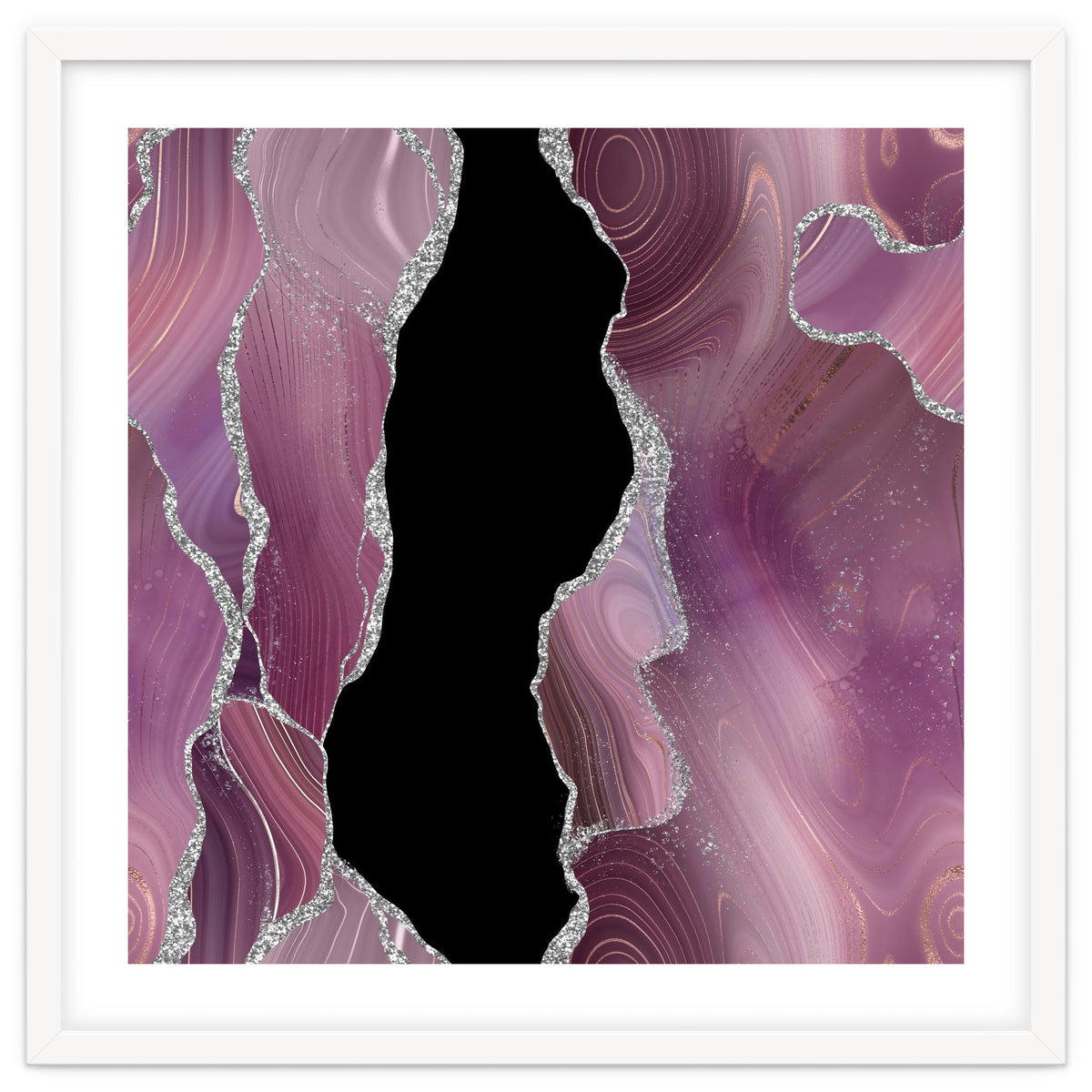 Mauve & Silver Agate Texture 01