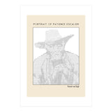 Portrait of Patience Escalier (1888) - Vincent van Gogh(ascii art)  (Print Only) thumbnail