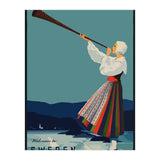 Sweden, Woman With Alp Horn (Print Only) thumbnail