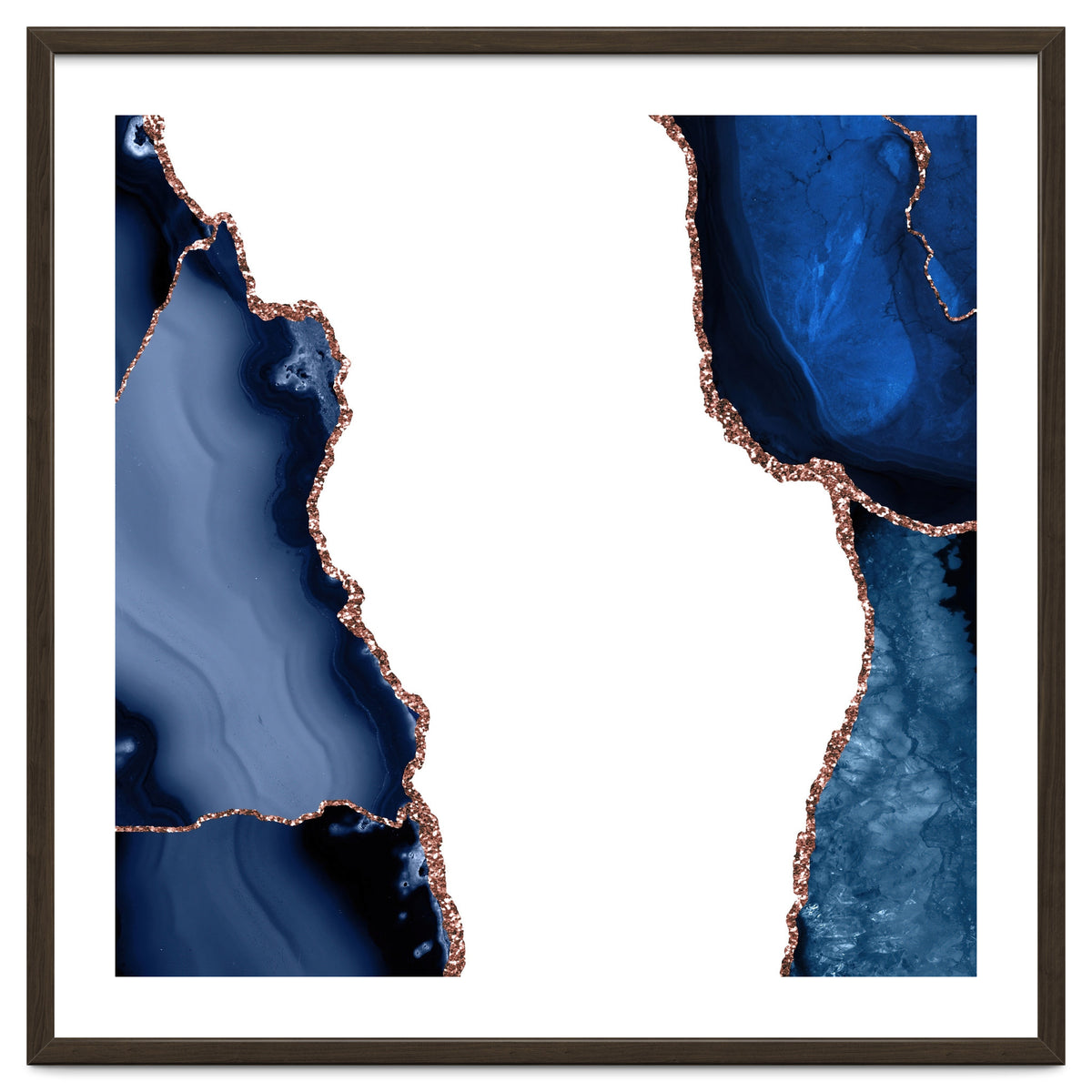 Navy & Rose Gold Agate Texture 29