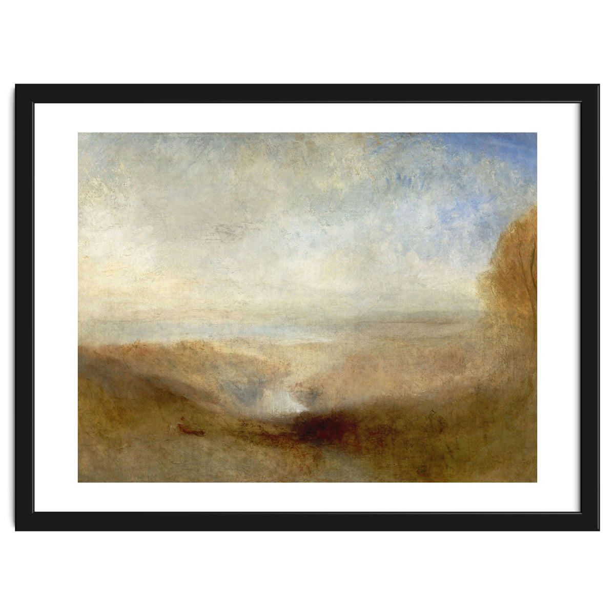 'Landscape with a River and a Bay in the Background', 1835, Oil on canvas, 123 x 93 cm.