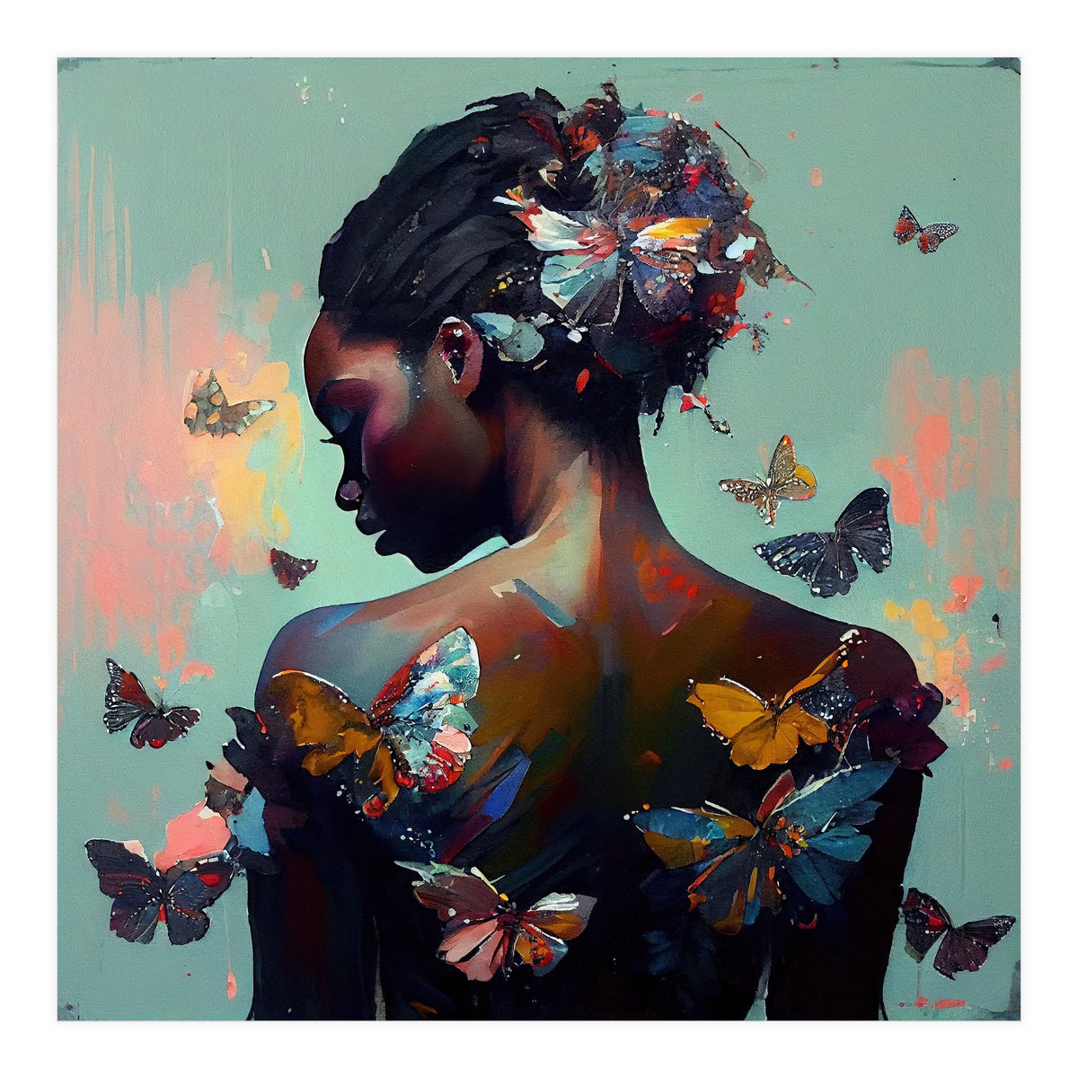 Powerful Butterfly Woman Body #1 (Print Only)