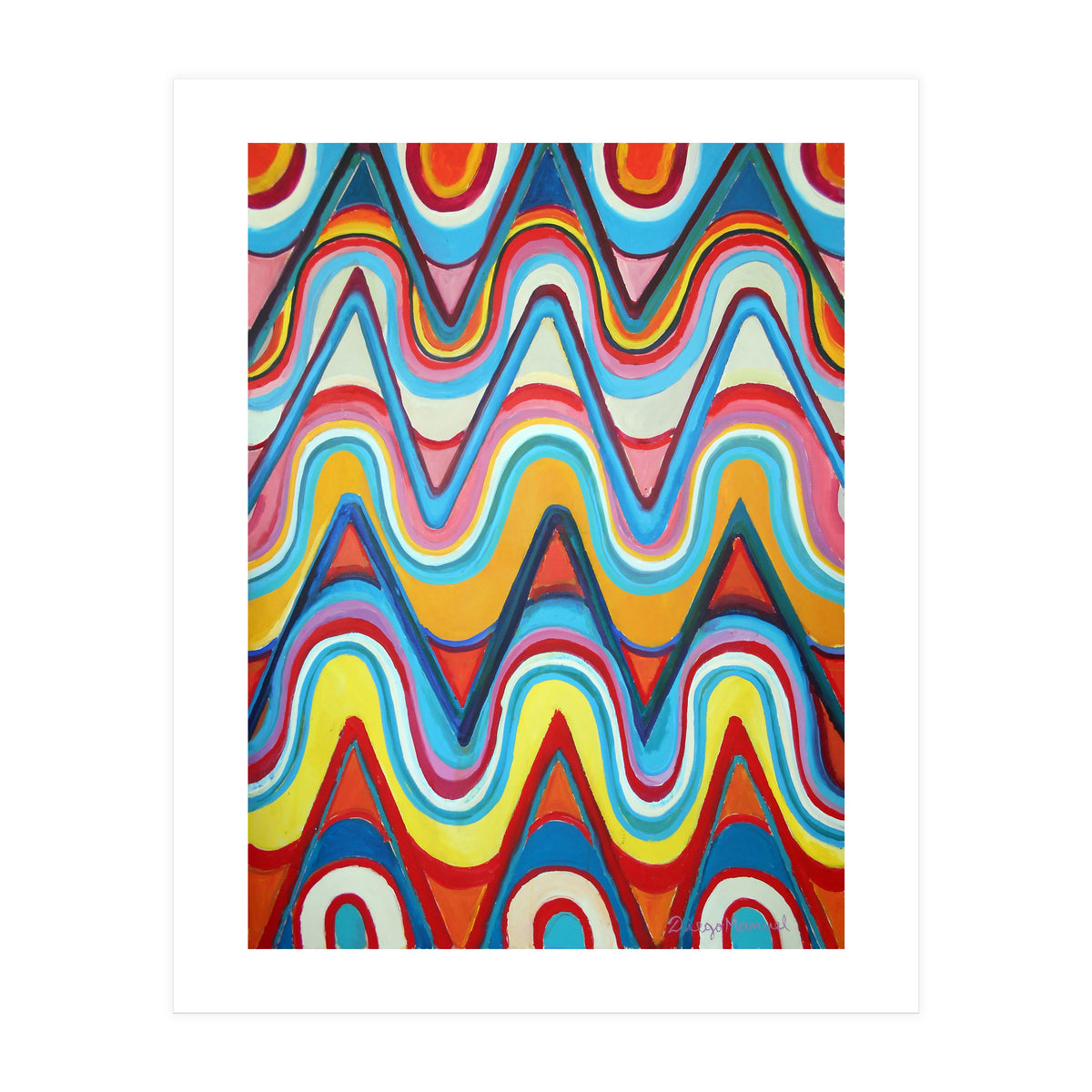 Ondas Y Triangulos (Print Only)