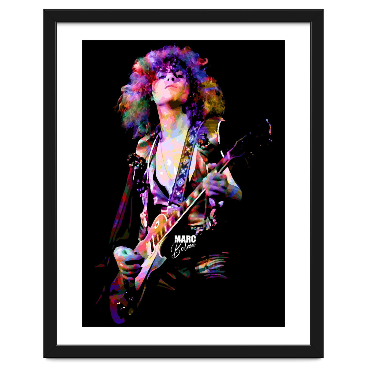 Marc Bolan Musician Legend in Colorful
