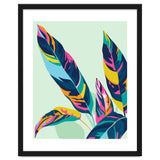 Dopamine Botanical, Colorful Tropical Banana Leaves, Plants Jungle Eclectic Contemporary, Bohemian Nature Forest thumbnail