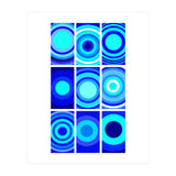 Circles & Rectangles Alt Blue 3 X 3: 2 (Print Only) thumbnail