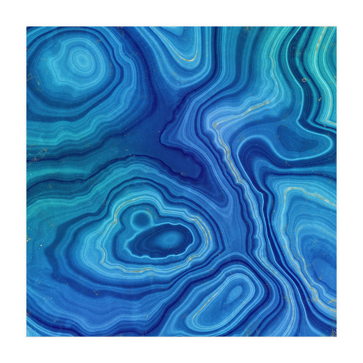 Blue Agate Texture 08 (Print Only)