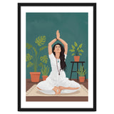 Serene Yoga Pose FitnessIllustration thumbnail
