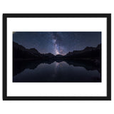 Starlit Reflection: Milky Way Over Mountain Lake thumbnail