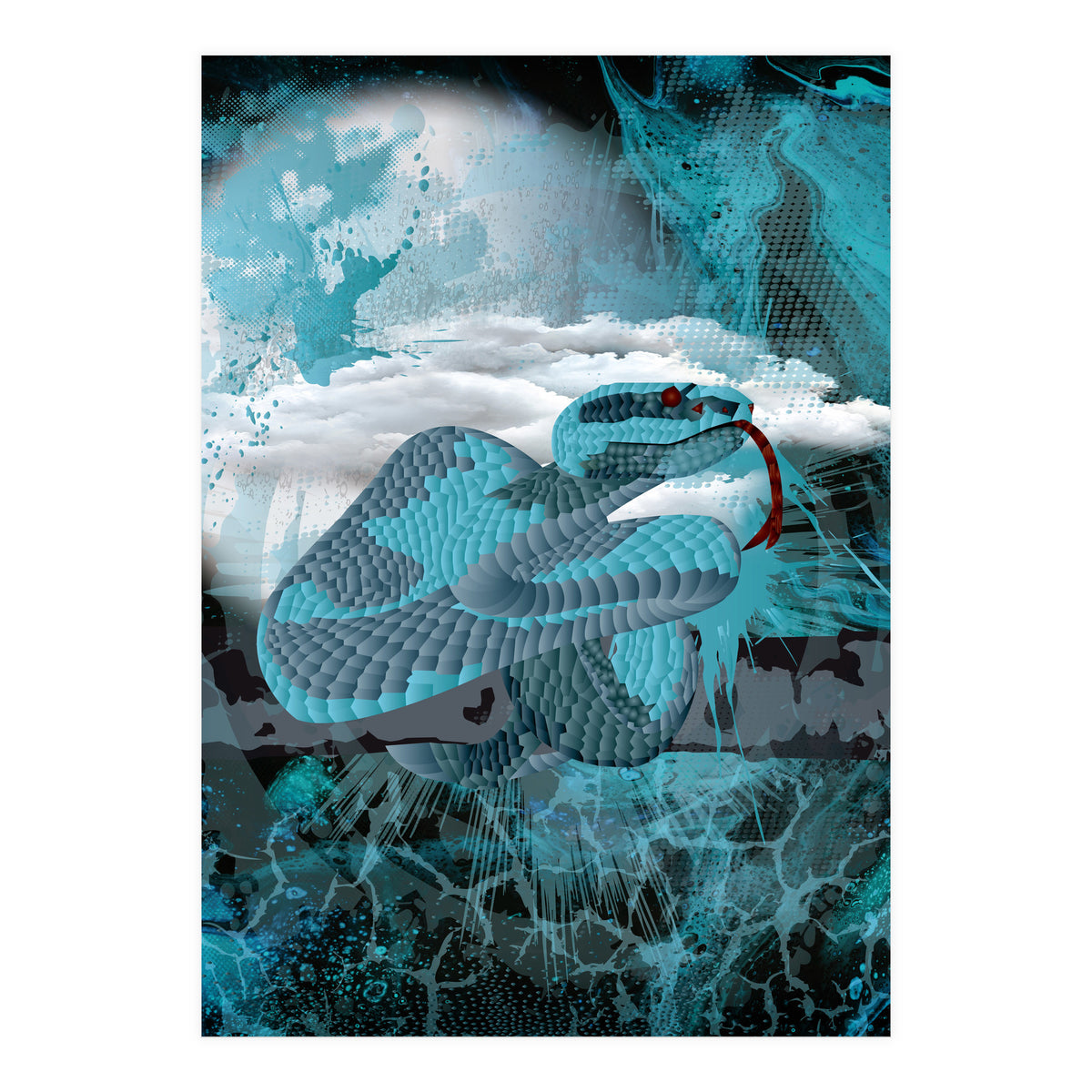 Blue Poly Viper (Print Only)