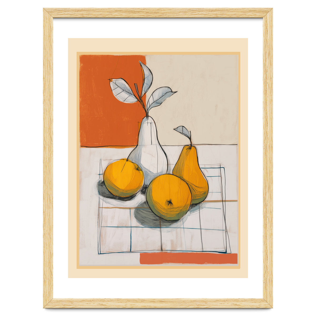 Modern Pear Still Life