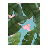 Wild Flower, Tropical Jungle Banana Leaves Botanical, Floral Nature Garden Blush Plants (Print Only) thumbnail