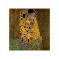 Gustav Klimt The Kiss Gold Romantic Art (Print Only)