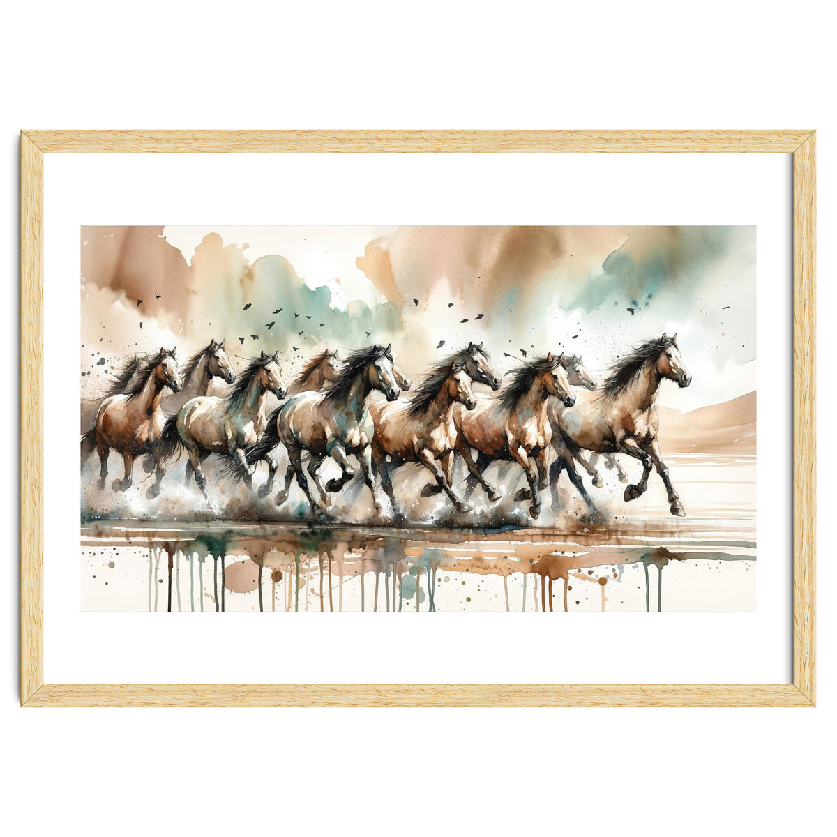 Running Horses Panorama