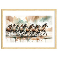 Running Horses Panorama