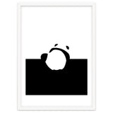 Find Your Feet, Panda Abstract Monochromatic Black & White, Wildlife Animals Cute Eclectic Bohemian Pets thumbnail