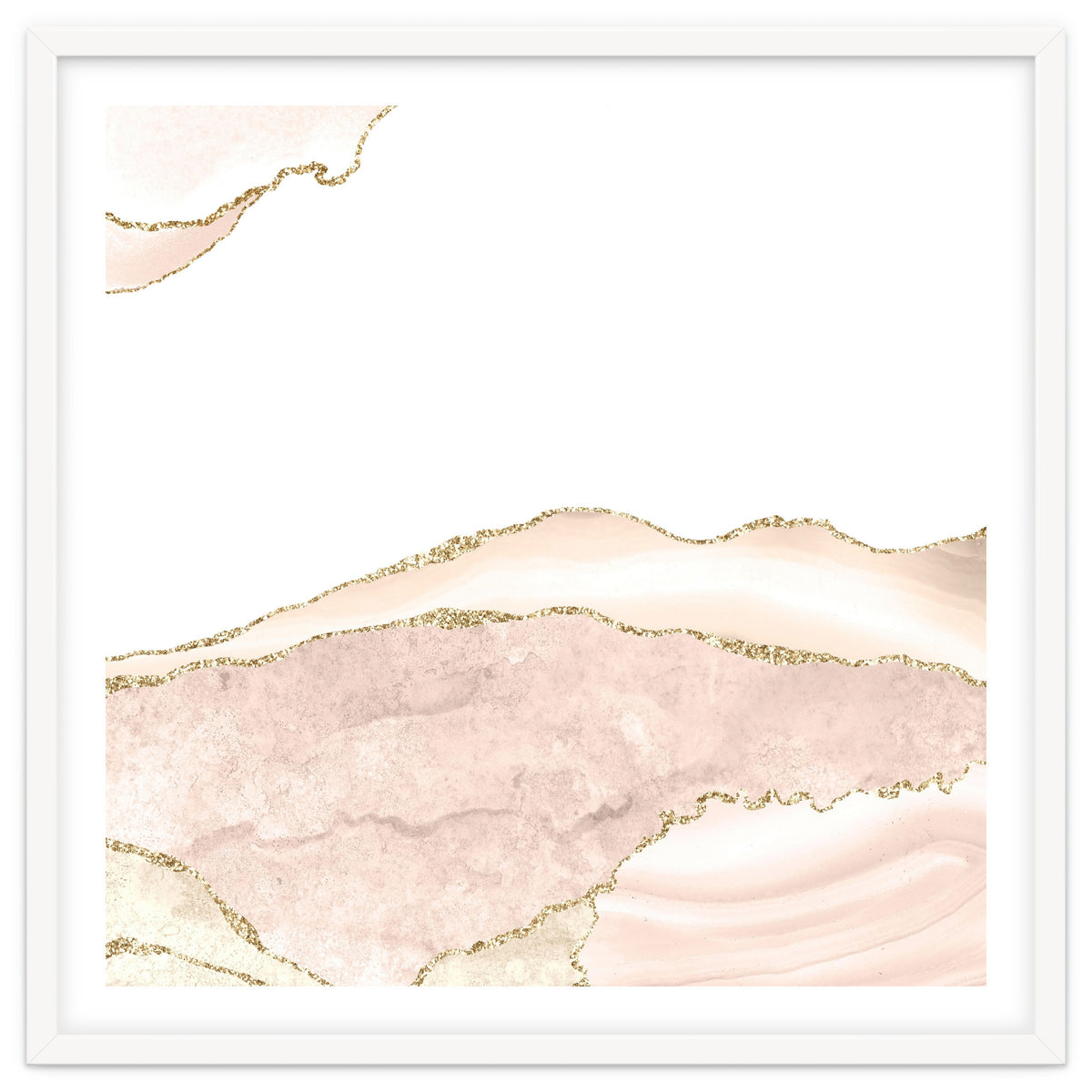 Ivory & Gold Agate Texture 08