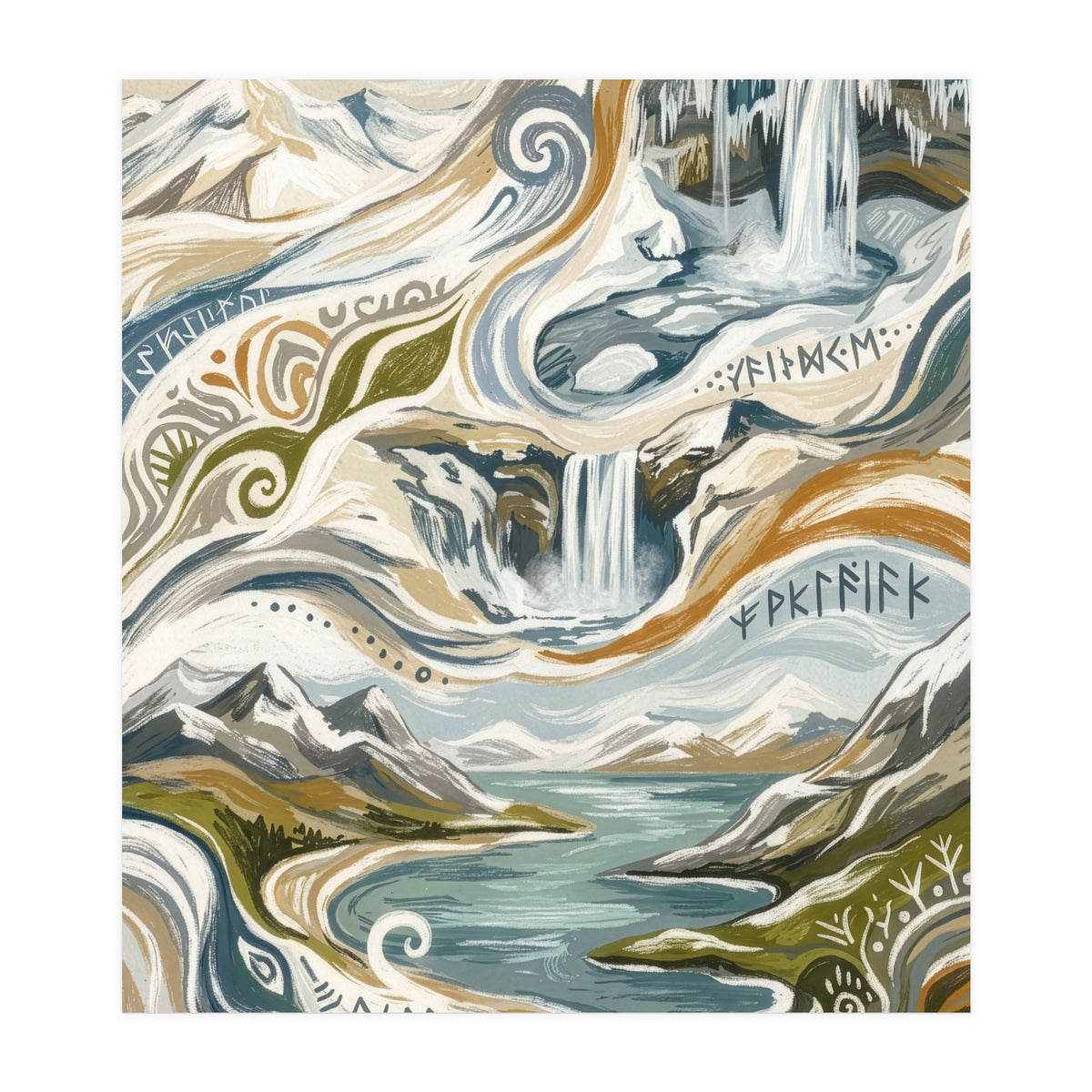 Cascading Nordic Dreams (Print Only)