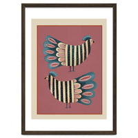 Striped Bird Pair I