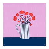 Poppies – pink and blue (Print Only) thumbnail