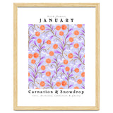 Carnation & Snowdrop January Birth Flower thumbnail