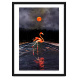 Flamingo and Red Moon thumbnail