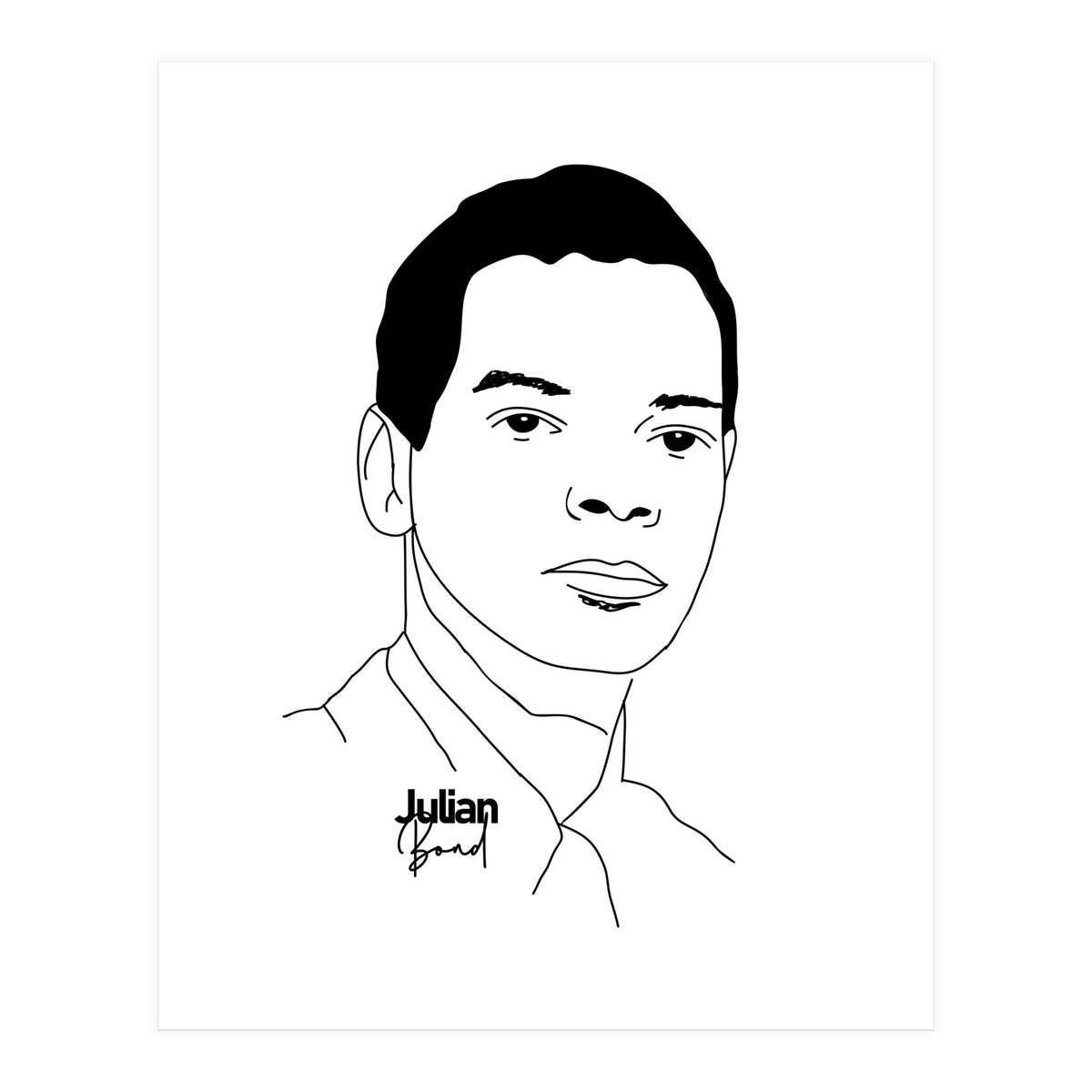 Julian Bond American Social Activist Legend (Print Only)
