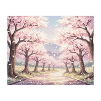 Sakura Path: Serene Cherry Blossom Avenue (Print Only)