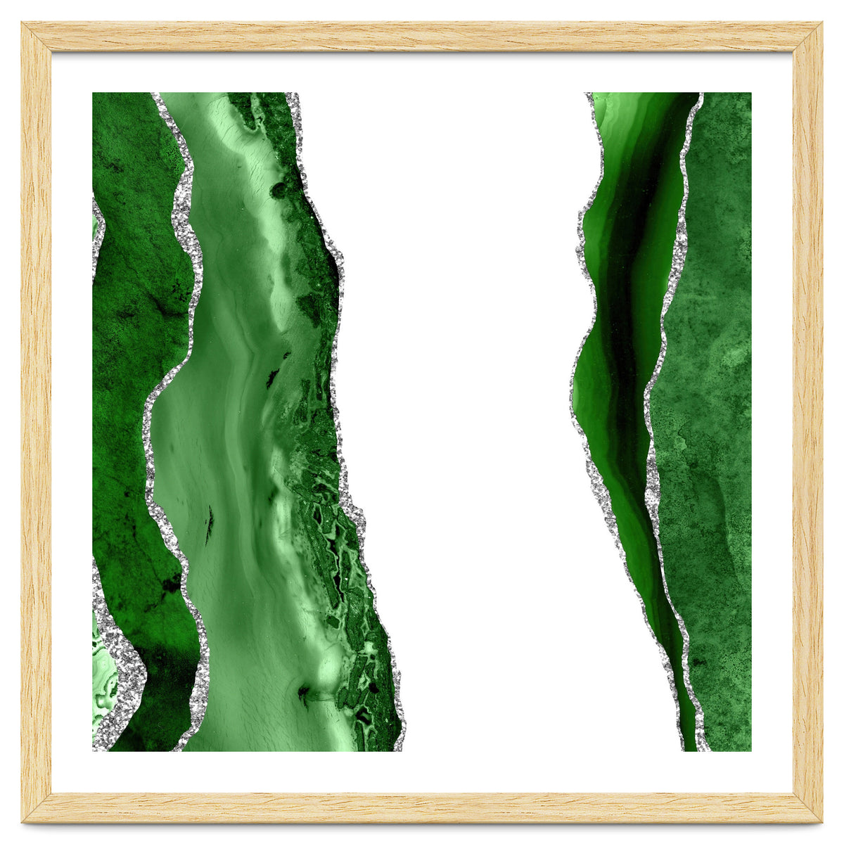 Green & Silver Agate Texture 14