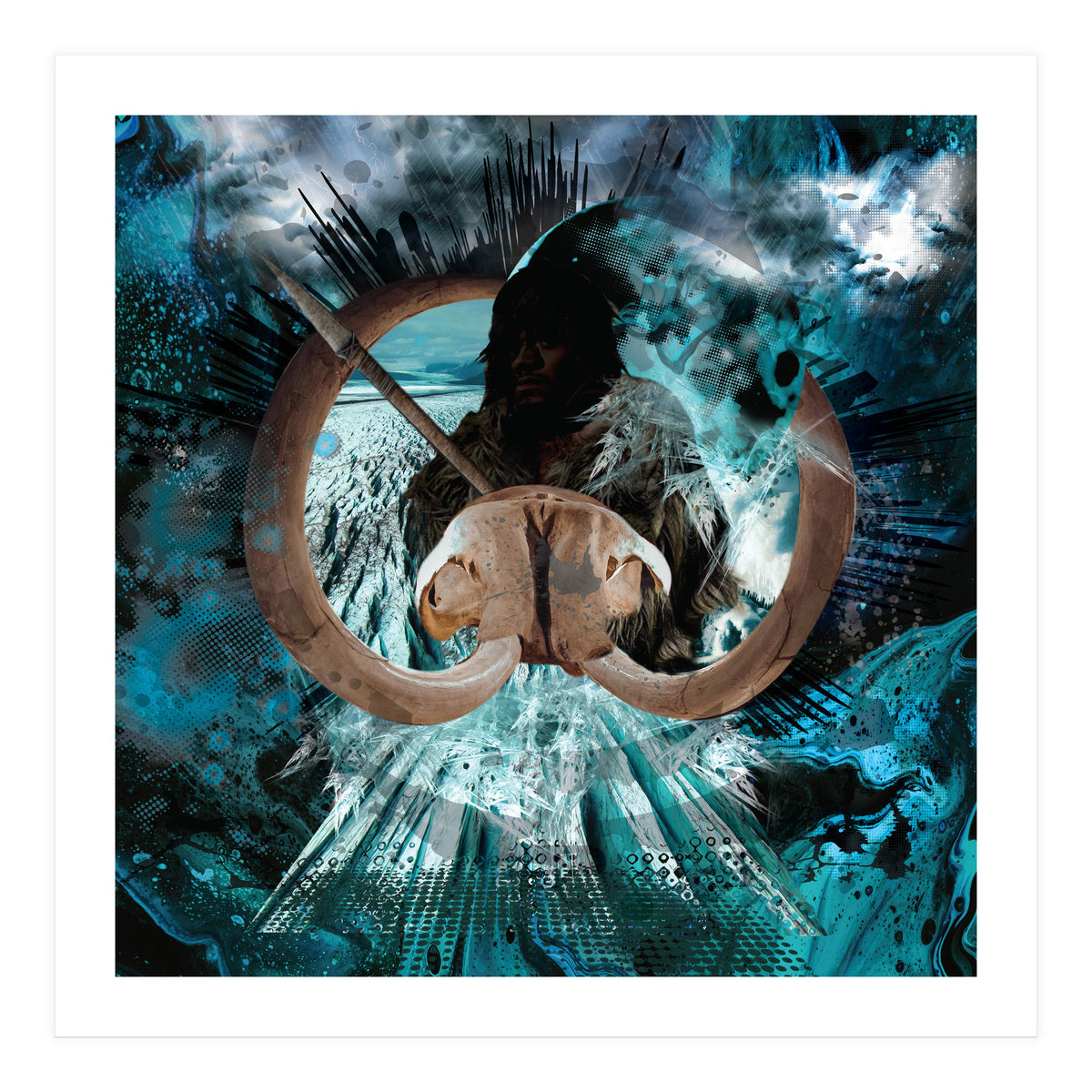 Mammoth Hunt Ice Age (Print Only)