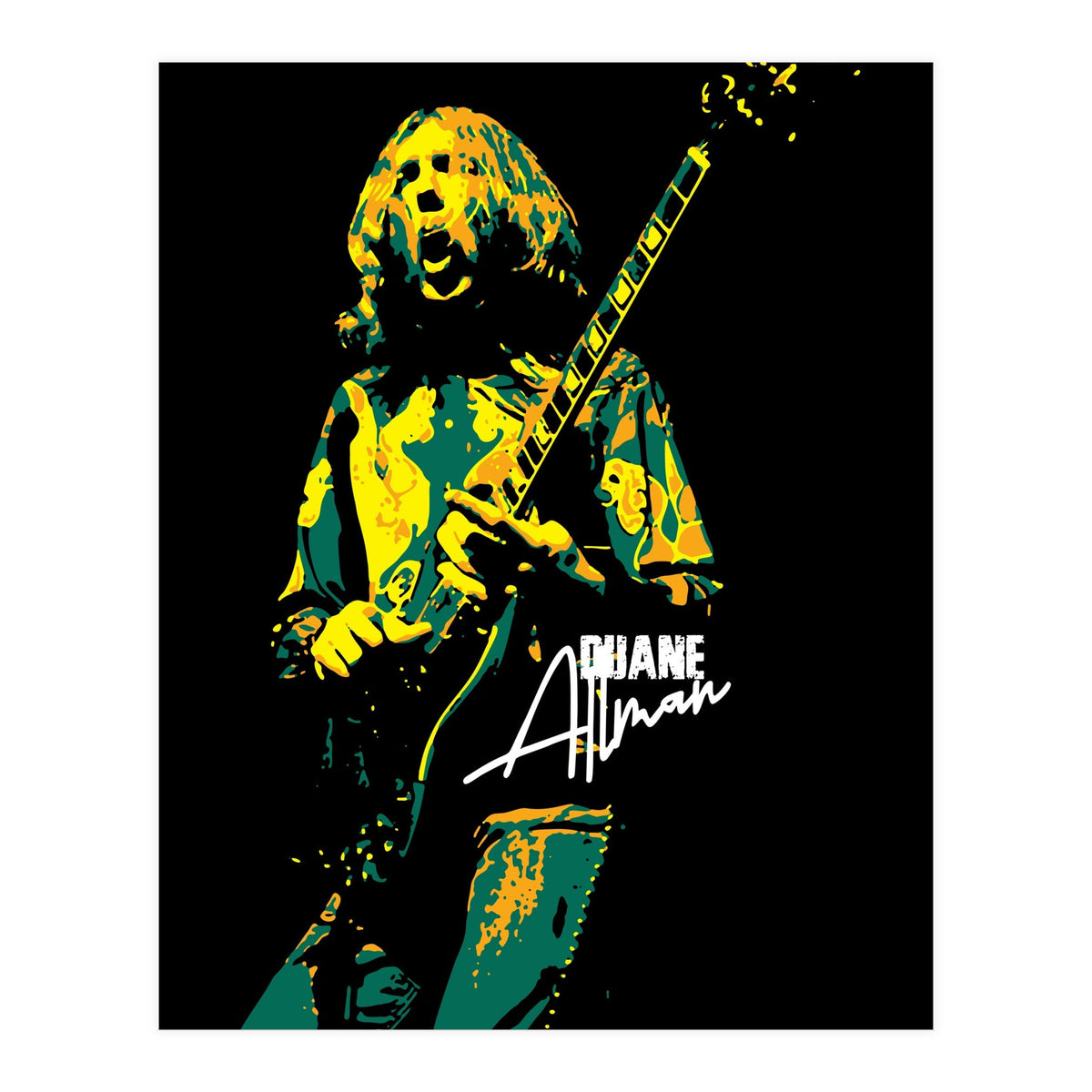 Duane Allman American Rock and Blues Guitarist 2 (Print Only)