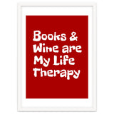 Books and Wine are my life therapy thumbnail