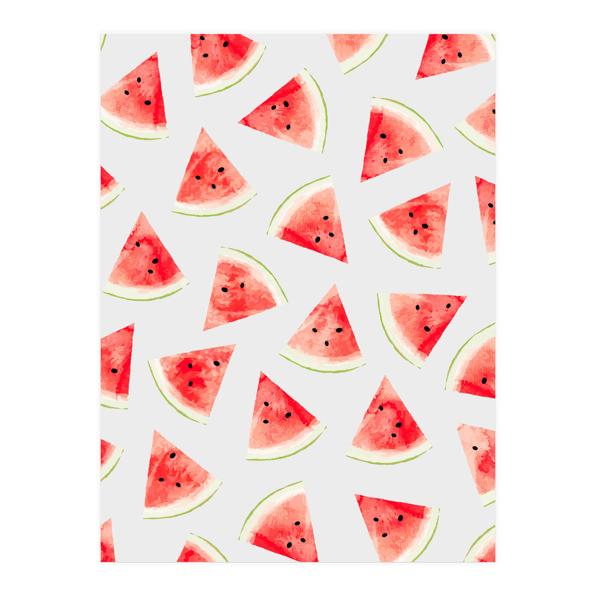 Watercolor Watermelon Pattern (Print Only)